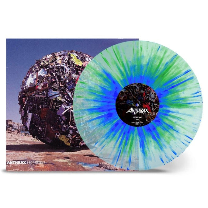 Anthrax "Stomp 442" Clear Blue Green Splatter Vinyl - NEW