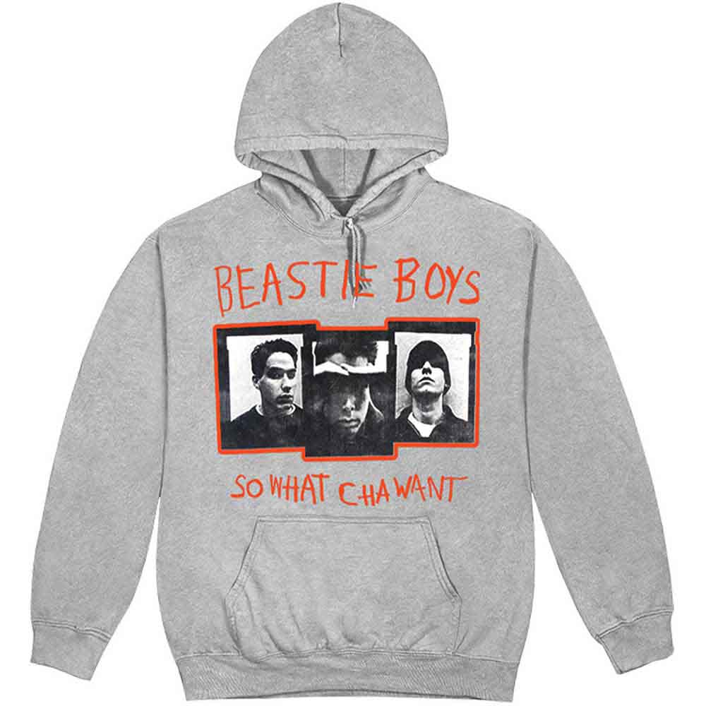 Beastie Boys So What Cha Want Grey Pullover Hoodie Earache Records Ltd