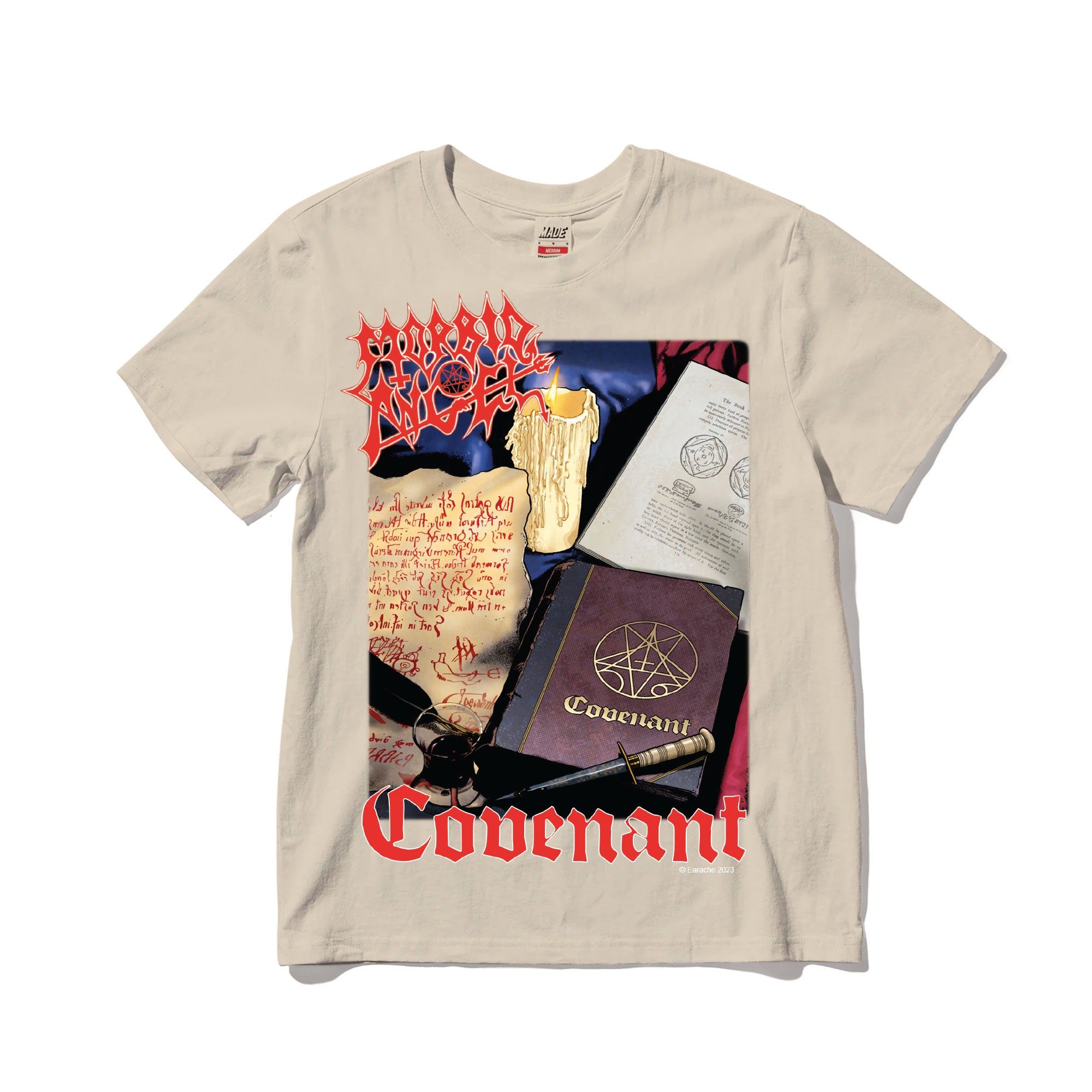 Morbid Angel "Covenant" Hi Res Sand T shirt