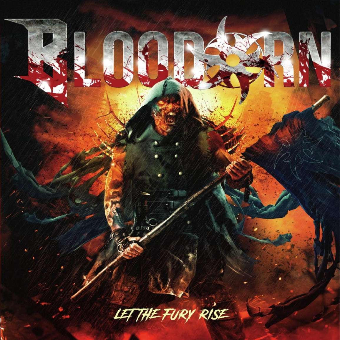 Bloodorn "Let The Fury Rise" Orange / Black Marbled Vinyl - PRE-ORDER