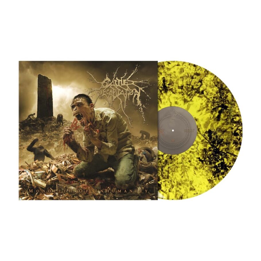 Cattle Decapitation "Monolith of Inhumanity" Yellow Blackdust Vinyl