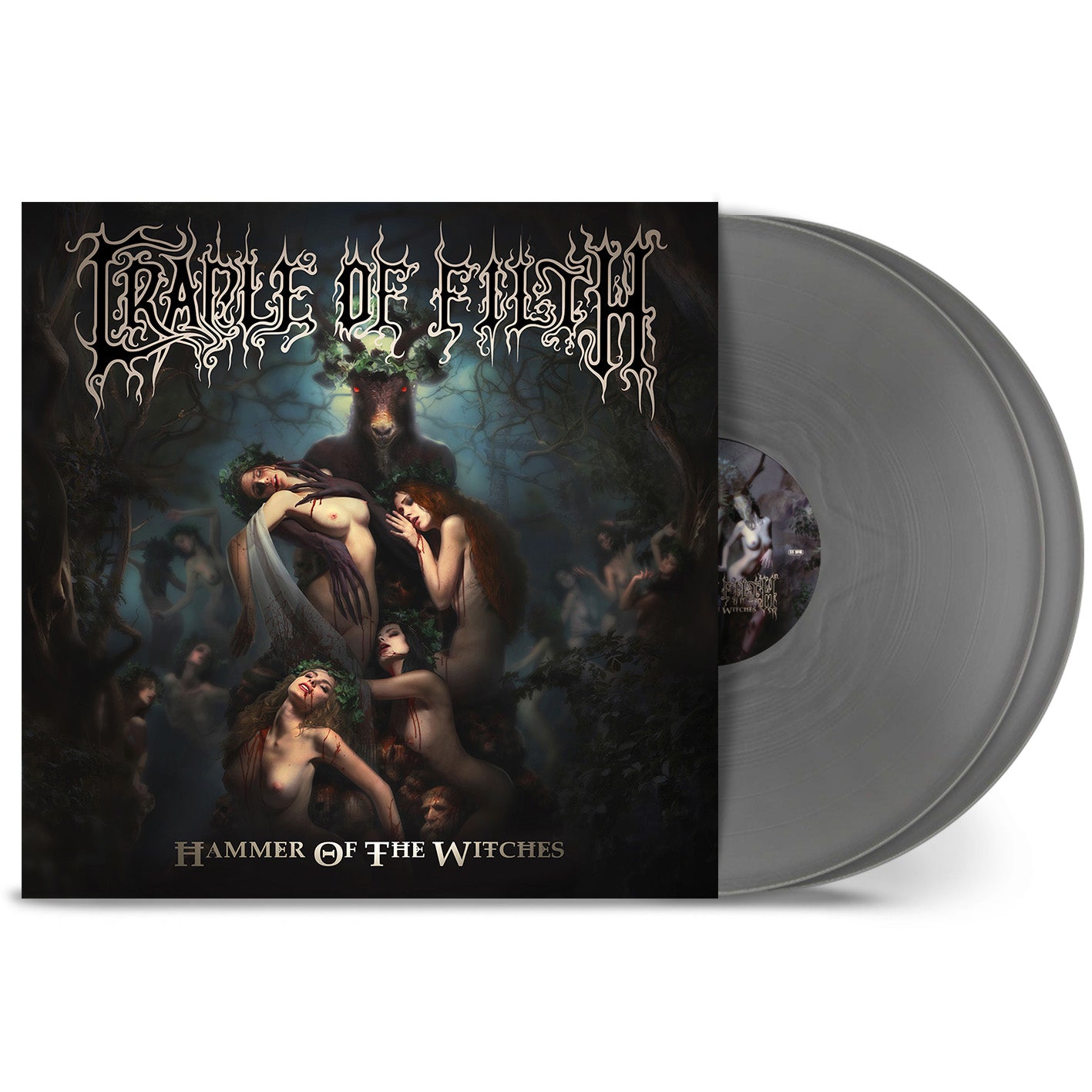Cradle Of Filth "Hammer Of The Witches" 2x12" Silver Vinyl - PRE-ORDER
