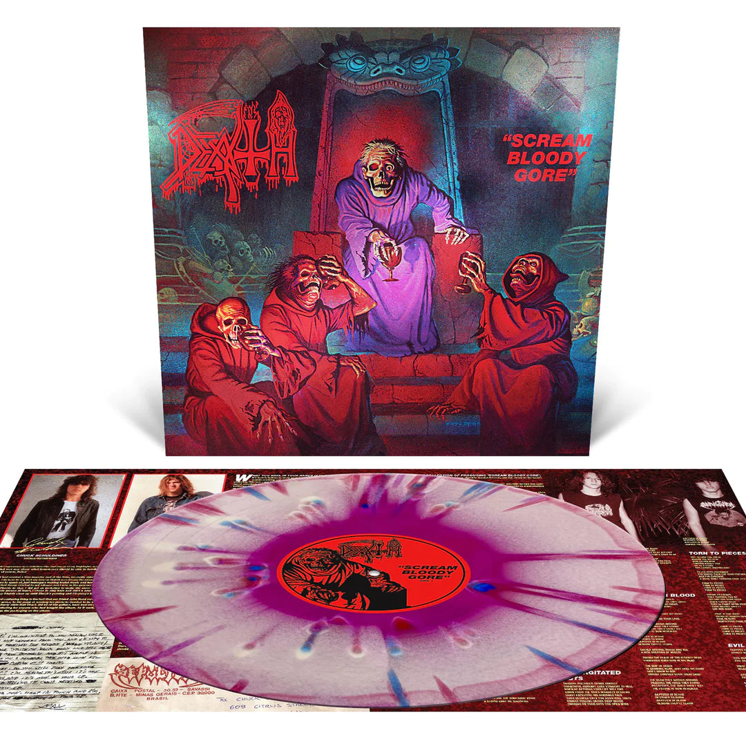 Death "Scream Bloody Gore" Tri Colour Vinyl with Silver Foil Laminated Jacket - PRE-ORDER