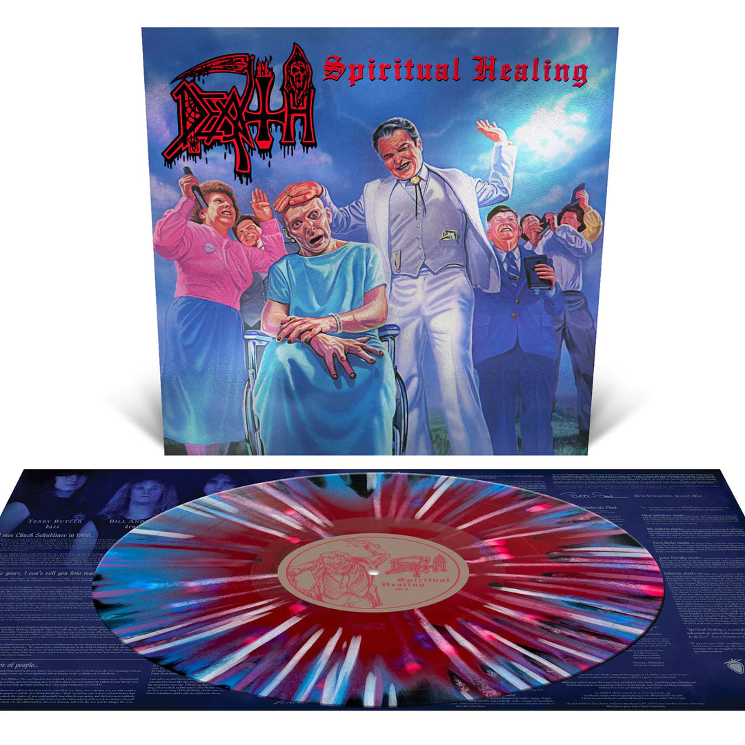 Death "Spiritual Healing" Tri Colour Vinyl with Silver Foil Laminated Jacket