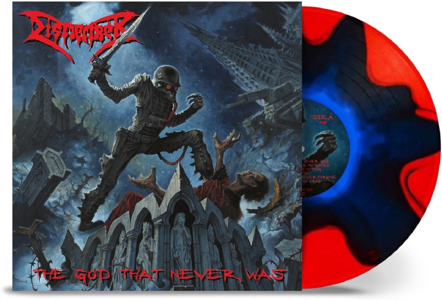 Dismember "The God That Never Was" Red / Black / Blue Vinyl