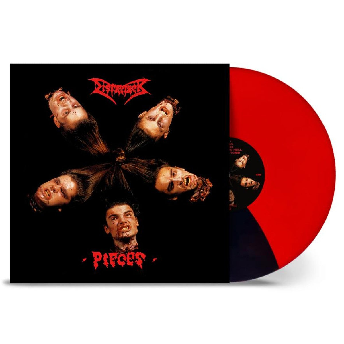 Dismember "Pieces" Red / Black Vinyl