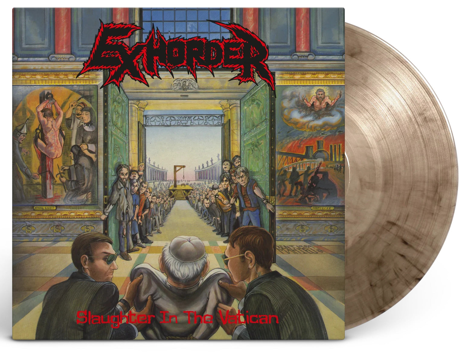 Exhorder "Slaughter In The Vatican" Clear / Black Marbled Vinyl - PRE-ORDER