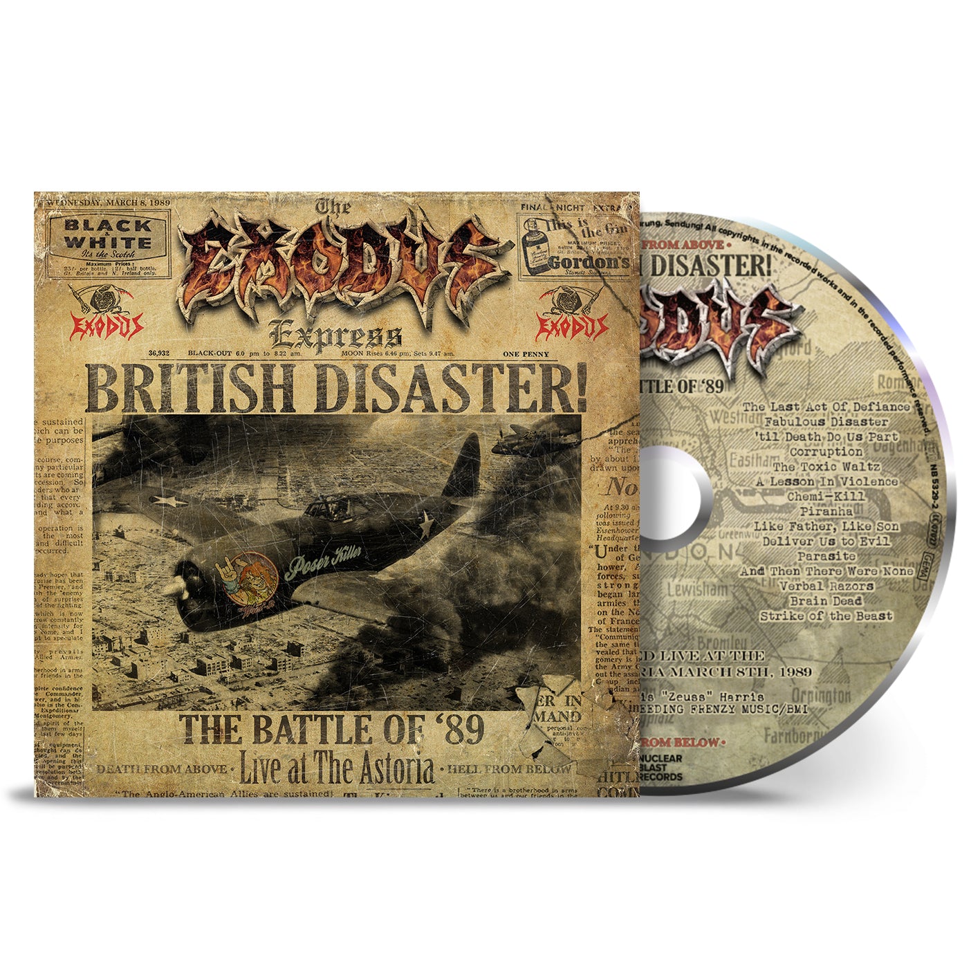 Exodus "British Disaster: The Battle of '89 (Live at the Astoria)" CD - PRE-ORDER
