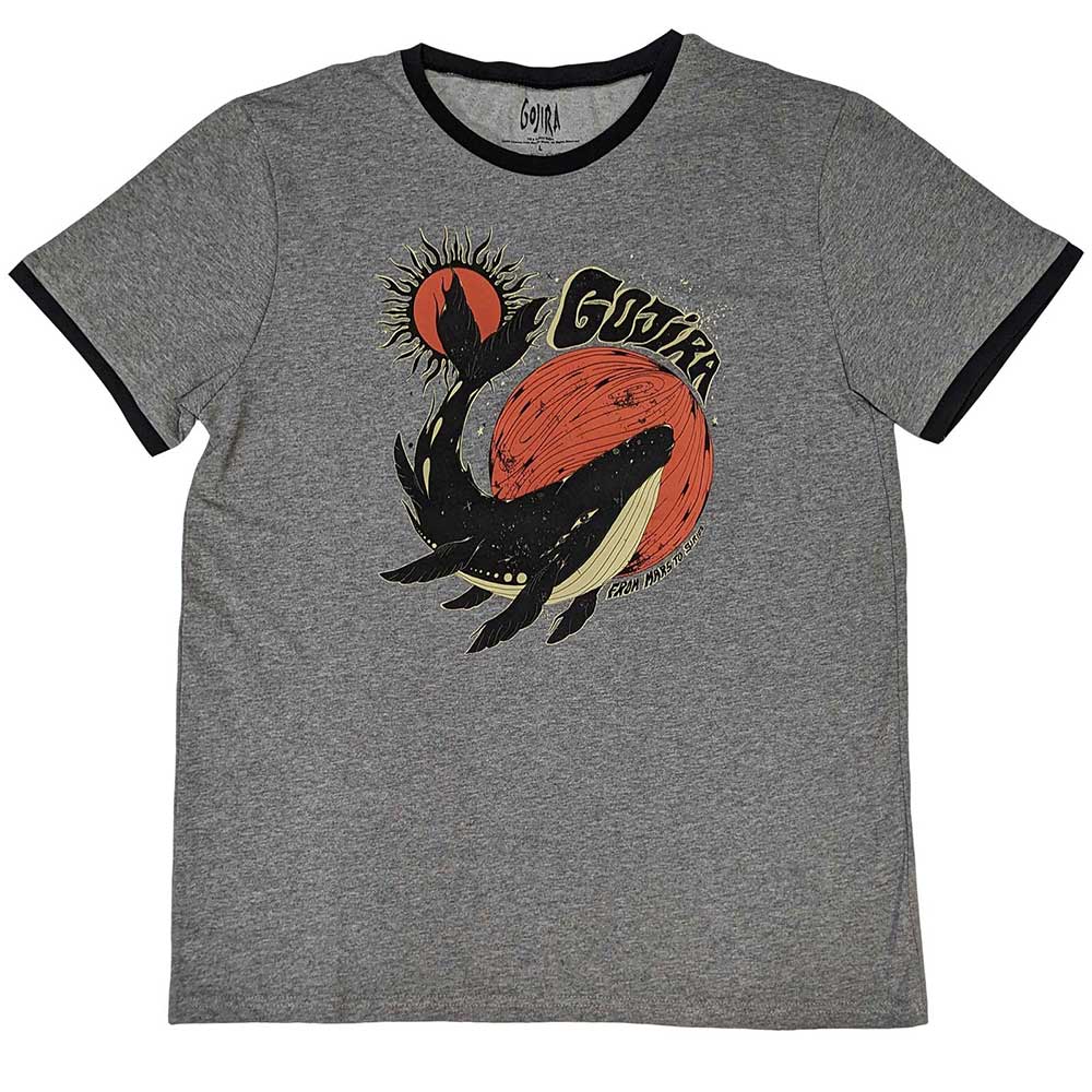 Gojira "Whale" Ringer T shirt