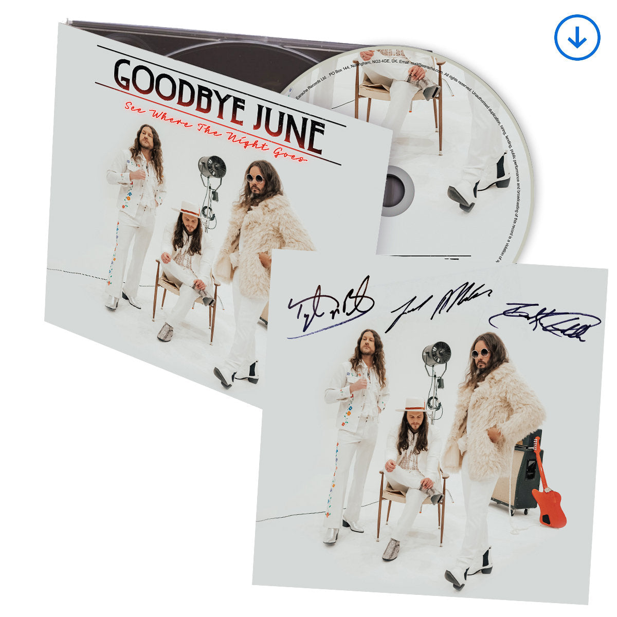 Goodbye June "See Where The Night Goes" SIGNED CD