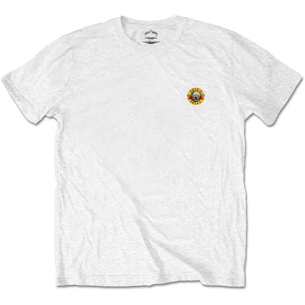 Guns 'n' Roses "Classic Circle Logo" White T shirt