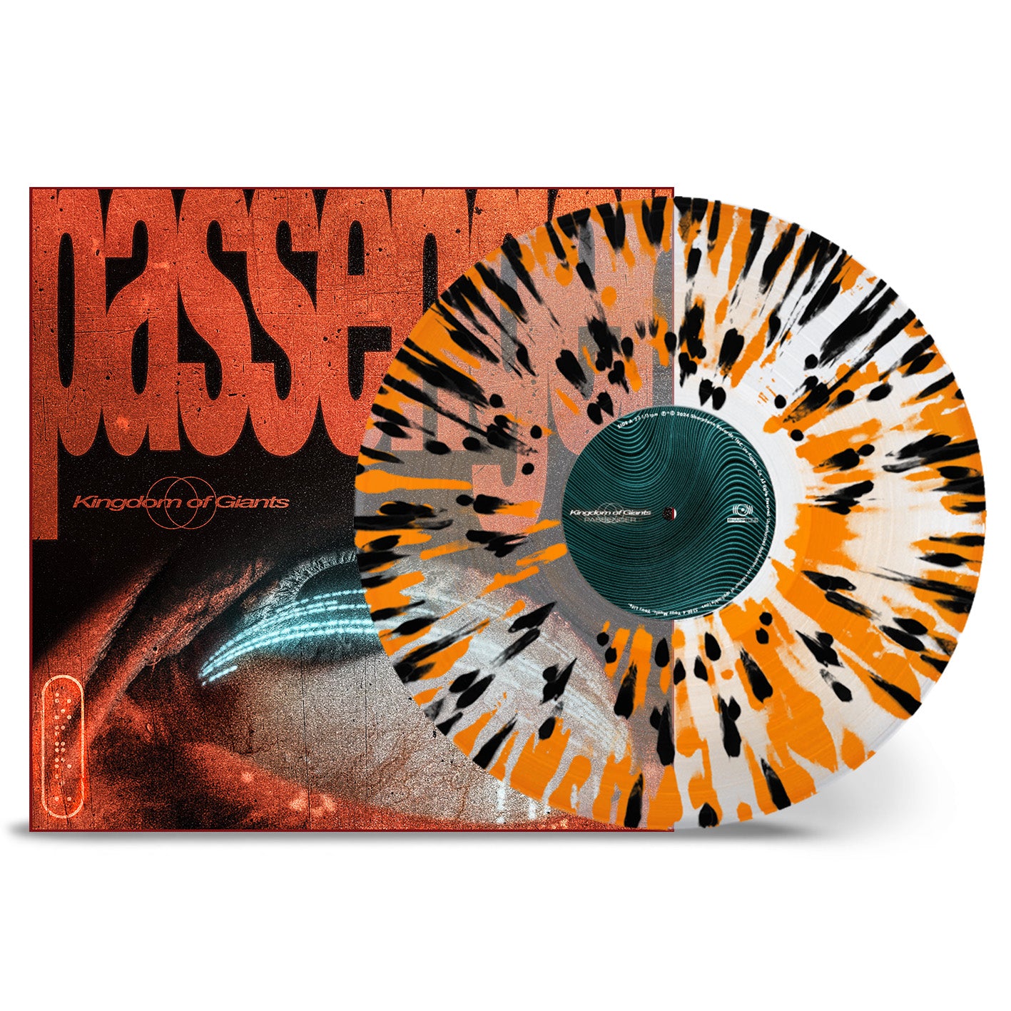 Kingdom Of Giants "Passenger" Clear Orange Black Splatter Vinyl - PRE-ORDER