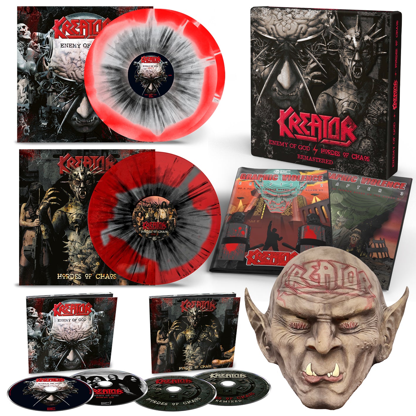 Kreator "Enemy Of God / Hordes Of Chaos" Deluxe 3 Vinyl LP / 4 CD Box Set - PRE-ORDER