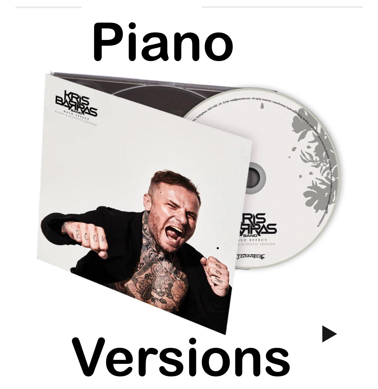 Kris Barras Band "Halo Effect - Piano & Acoustic" Digipak CD (Album + 5 Bonus Songs on CD) & Download