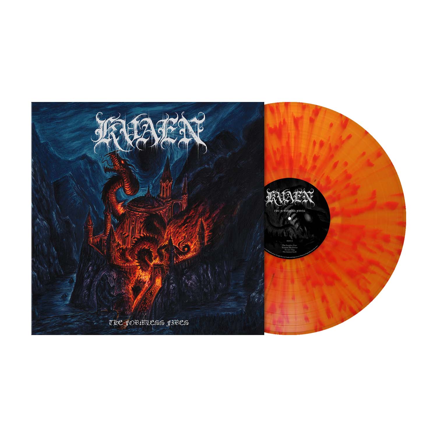 Kvaen "The Formless Fires" Fiery Orange / Red Splatter Vinyl (Ltd to 300 Copies) - PRE-ORDER