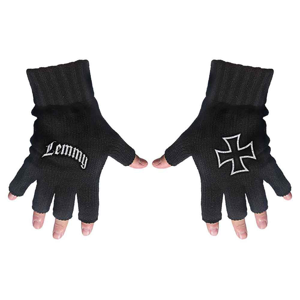Lemmy "Logo & Iron Cross" Fingerless Gloves