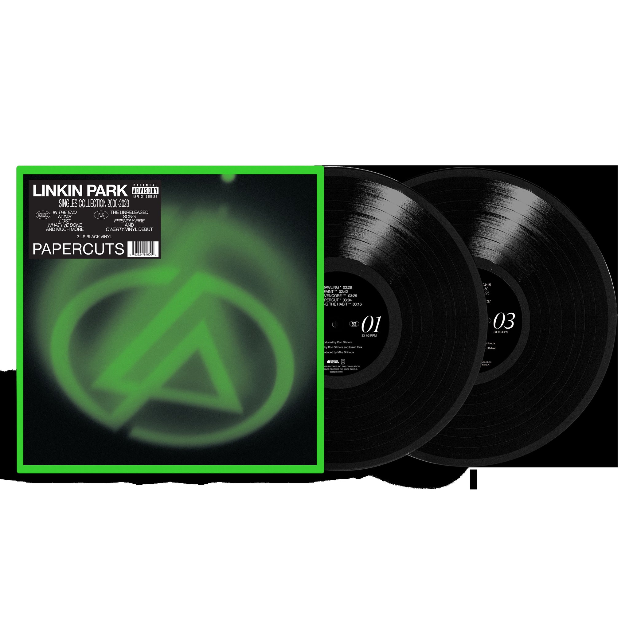 Linkin Park "Papercuts (Singles Collection 2000-2023)" 2x12" Black Vinyl