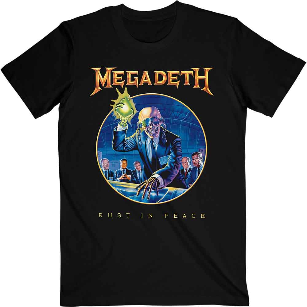 Megadeth "Rust In Peace Circle" T shirt
