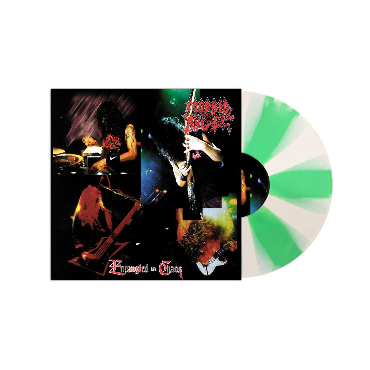 Morbid Angel "Entangled In Chaos" Green /White Pinwheel Vinyl - ON DEMAND PRE-ORDER