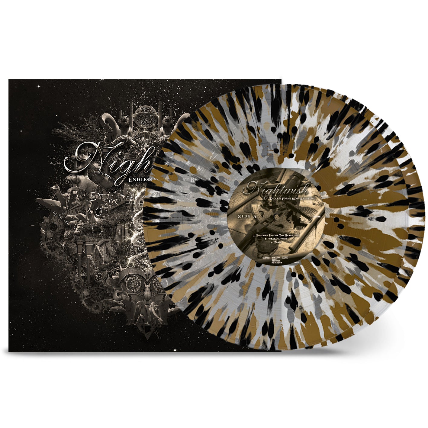 Nightwish "Endless Forms Most Beautiful" 2x12" Clear Gold Black Splatter Vinyl - PRE-ORDER