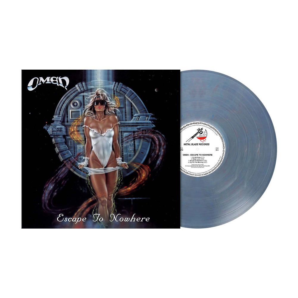 Omen "Escape To Nowhere" 35th Anniversary Light Steel Blue Vinyl