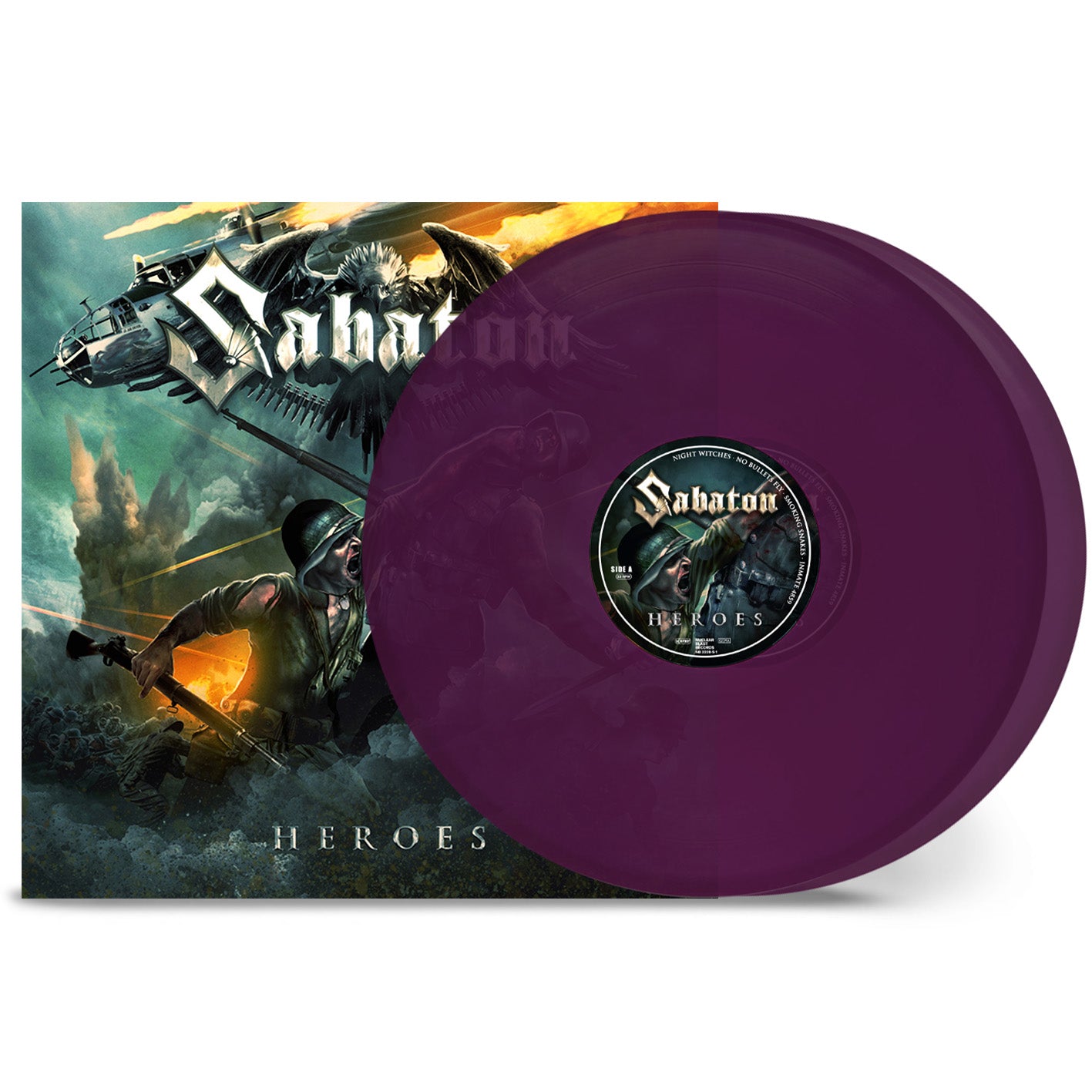 Sabaton "Heroes (10 Year Anniversary)" 2x12" Transparent Violet Vinyl - PRE-ORDER