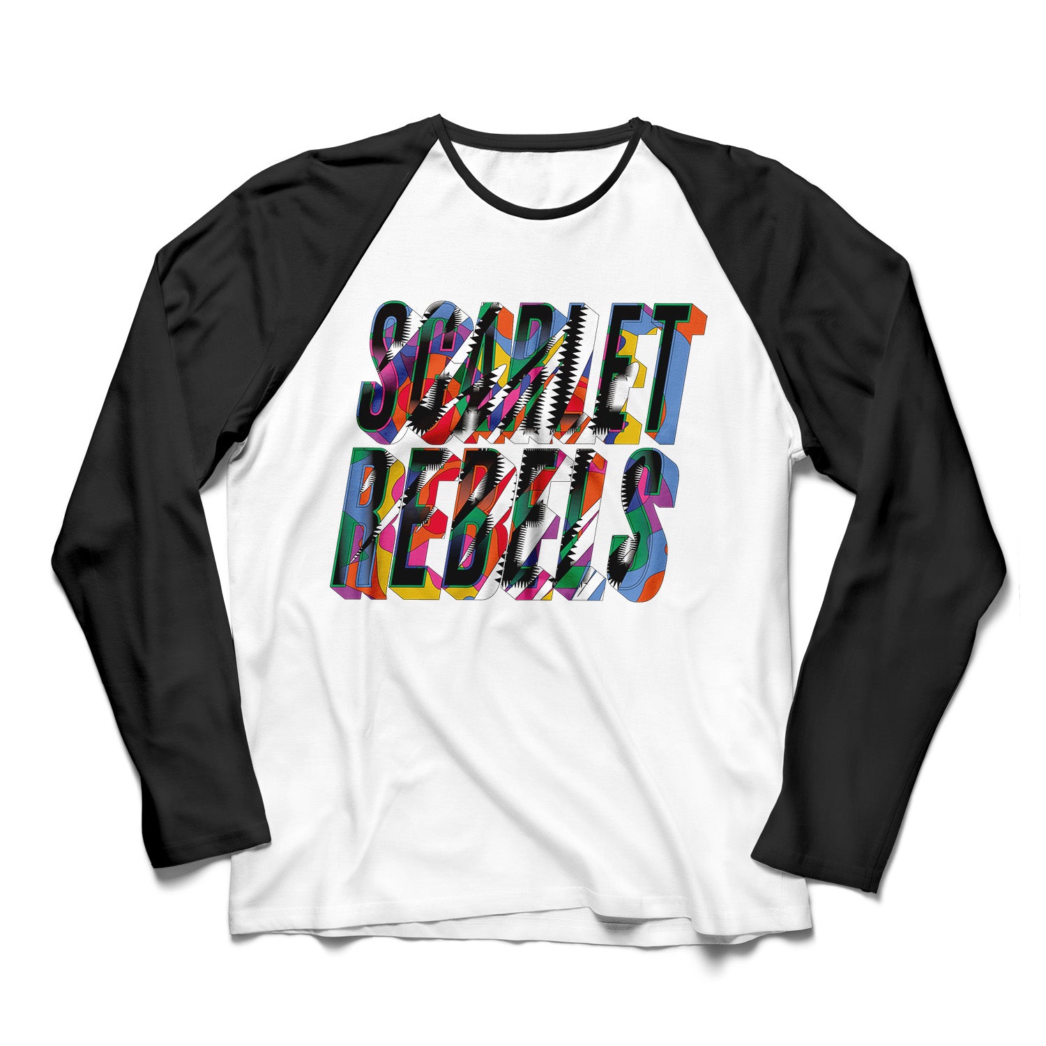 Scarlet Rebels "Where The Colours Meet" Long Sleeve Raglan T shirt - PRE-ORDER