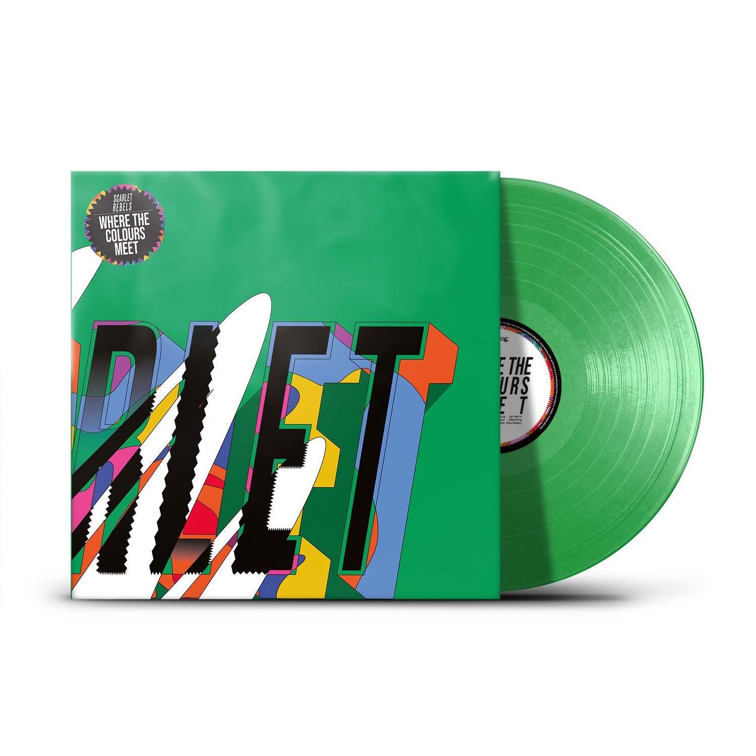 Scarlet Rebels "Where The Colours Meet" Green Vinyl & Download - PRE-ORDER