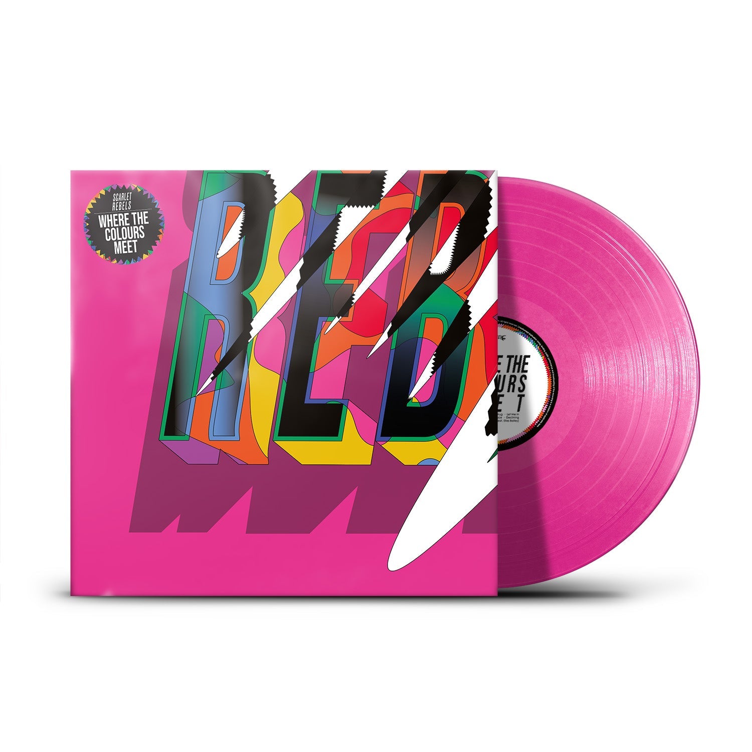 Scarlet Rebels "Where The Colours Meet" Pink Vinyl & Download - PRE-ORDER