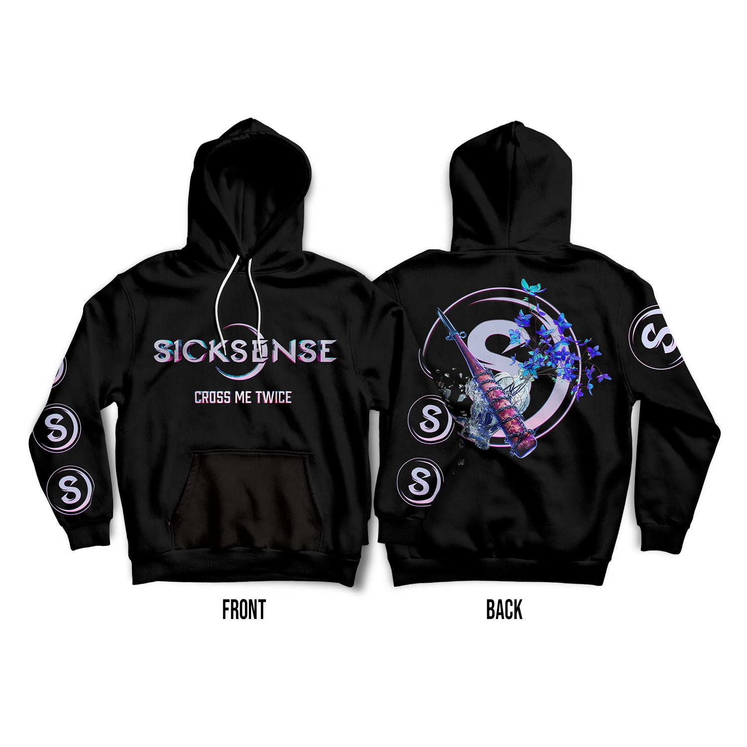 Sicksense Cross Me Twice Pullover Hoodie PRE ORDER