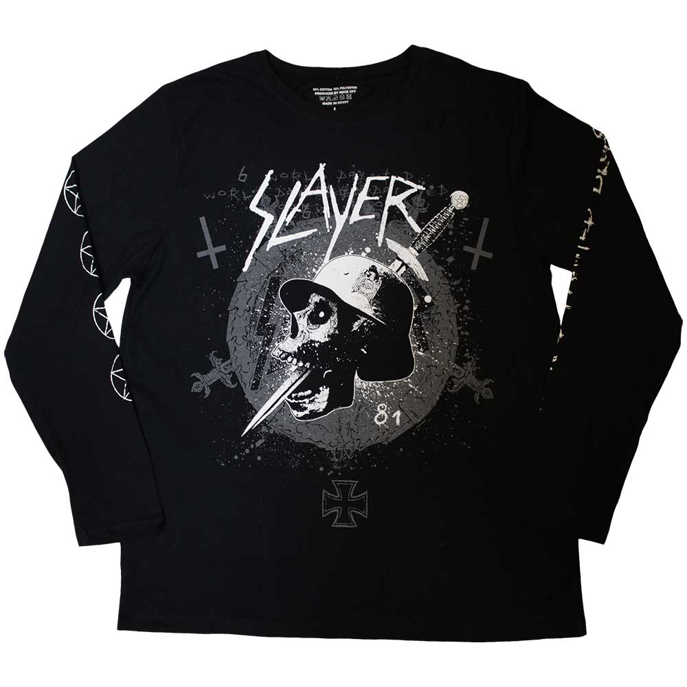 Slayer "Dagger Skull" Long Sleeve T shirt