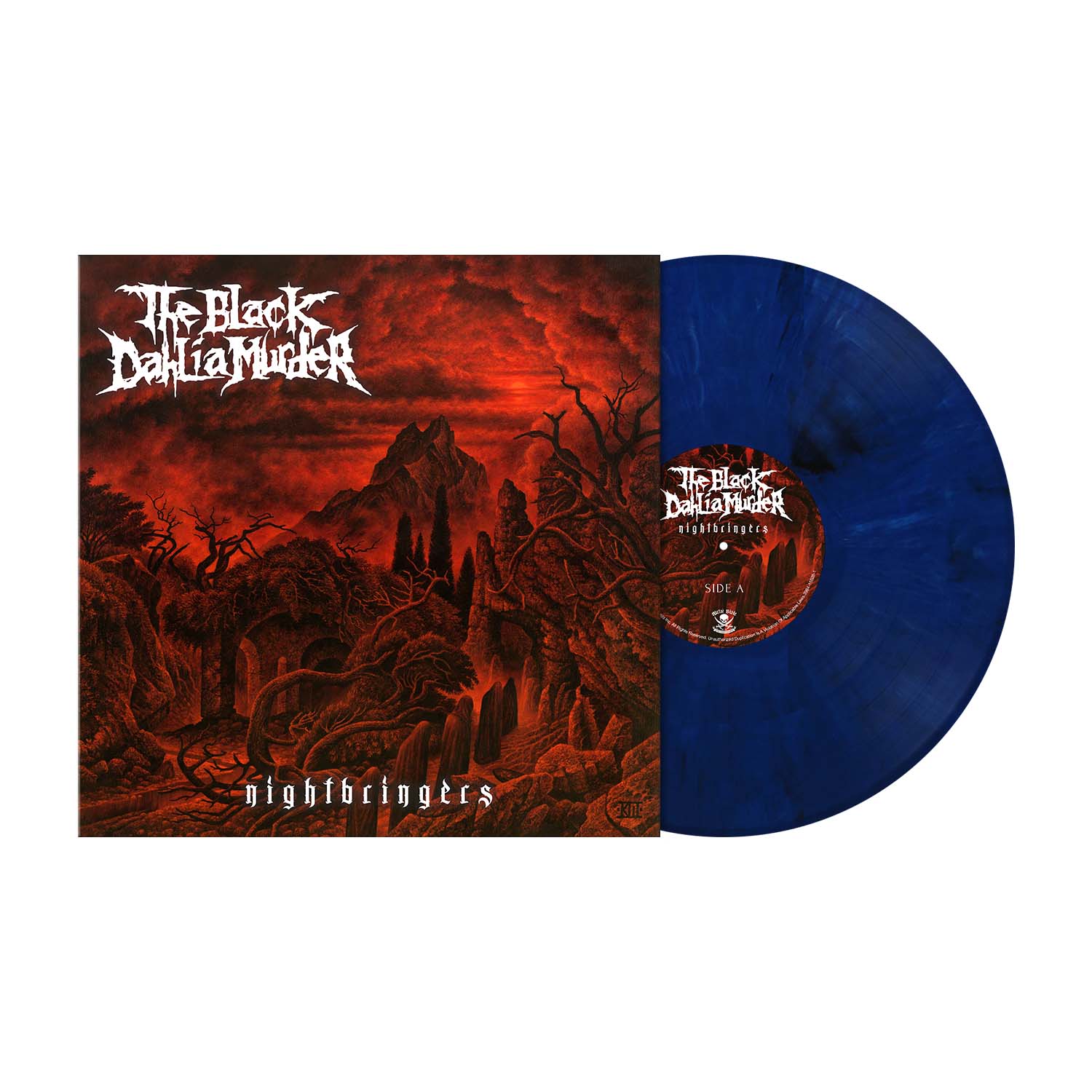 The Black Dahlia Murder "Nightbringers" Midnight Blue Marble Vinyl P