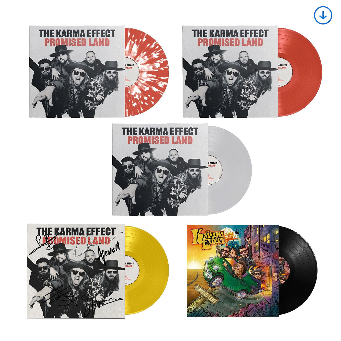The Karma Effect "Promised Land" All Vinyl Bundle inc. Download