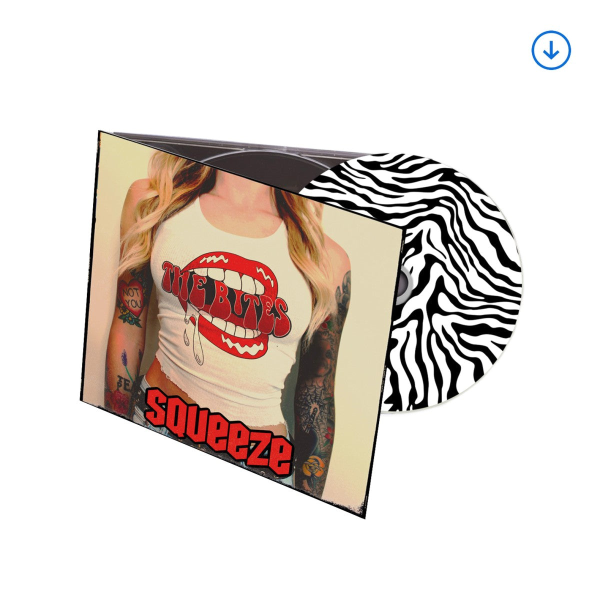 The Bites "Squeeze" Zebra Print CD (50 Copies Only)