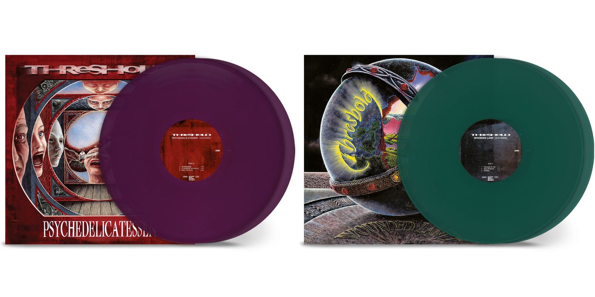 Threshold "Psychedelicatessen" & "Wounded Land" Colour Vinyl Bundle - PRE-ORDER