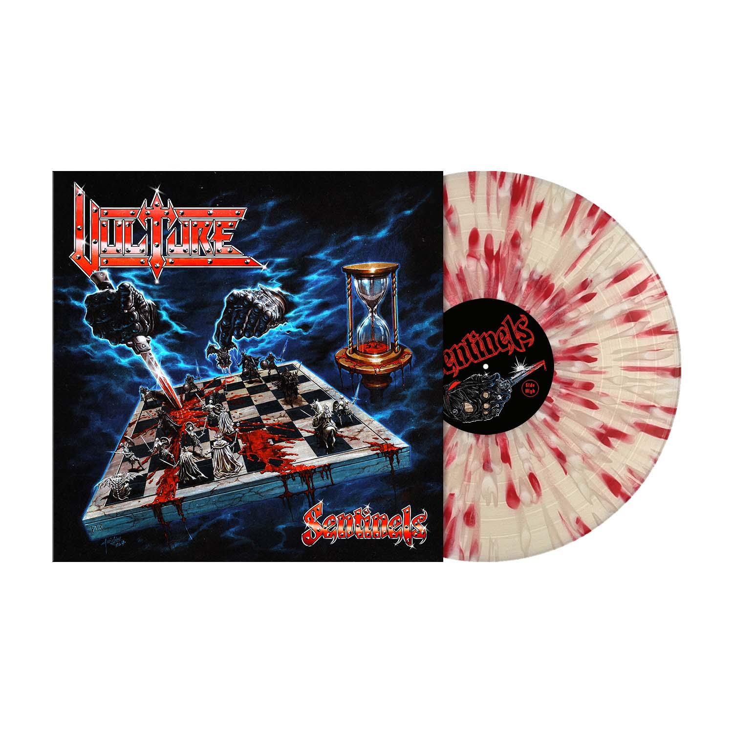 Vulture "Sentinels" Blood Red / White Splatter Vinyl (Ltd to 200)