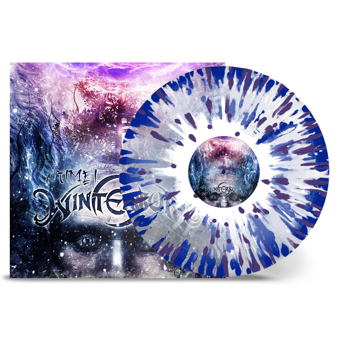 Wintersun "Time I" Clear w/ Blue White Purple Splatter Vinyl - PRE-ORDER