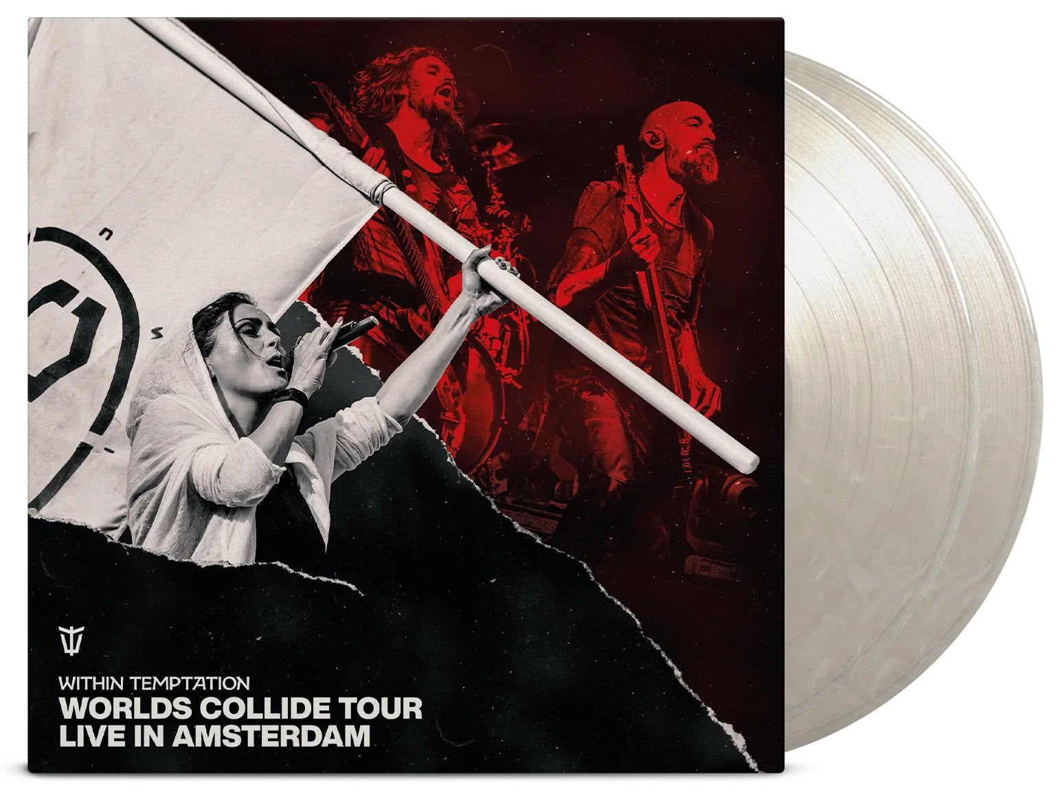 Within Temptation "Worlds Collide Tour, Live In Amsterdam" Gatefold 2x12" White / Black Marbled Vinyl - PRE-ORDER (Copy)