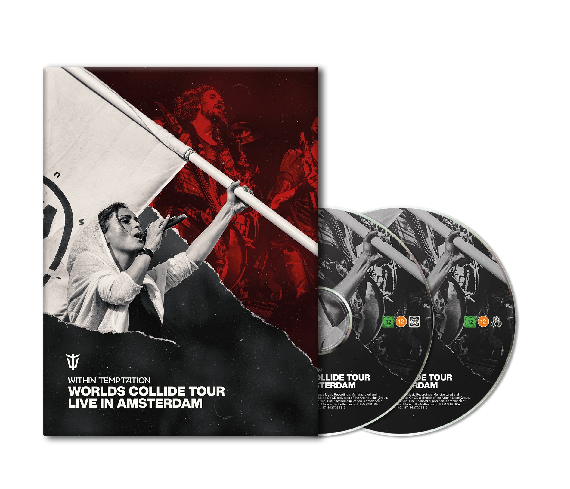 Within Temptation "Worlds Collide Tour, Live In Amsterdam" Digipak BluRay & DVD - PRE-ORDER