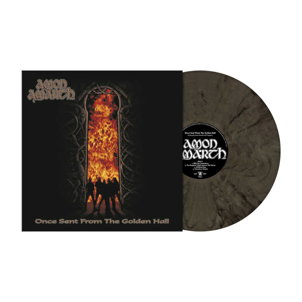 Amon Amarth "Once Sent From The Golden Hall" Smoke Grey Marbled Vinyl