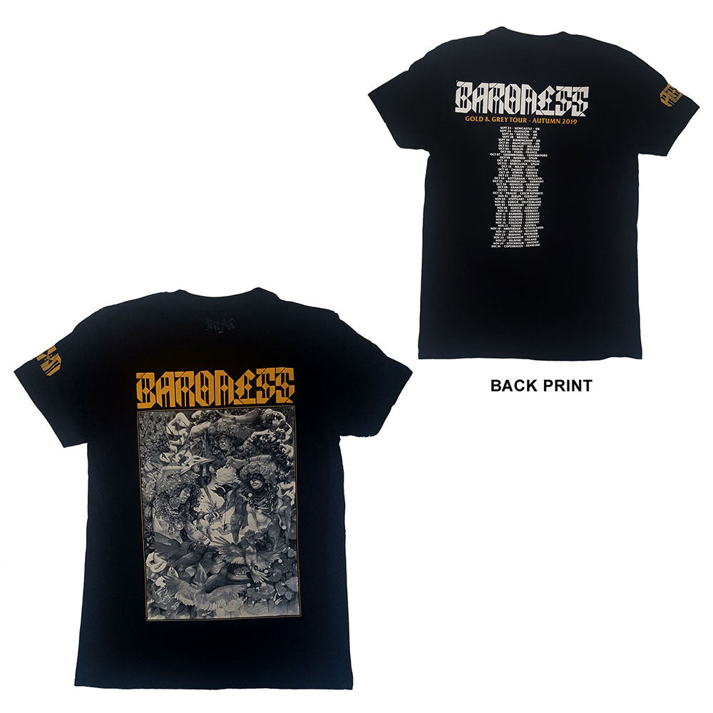 Baroness "Gold & Grey Tour" T shirt