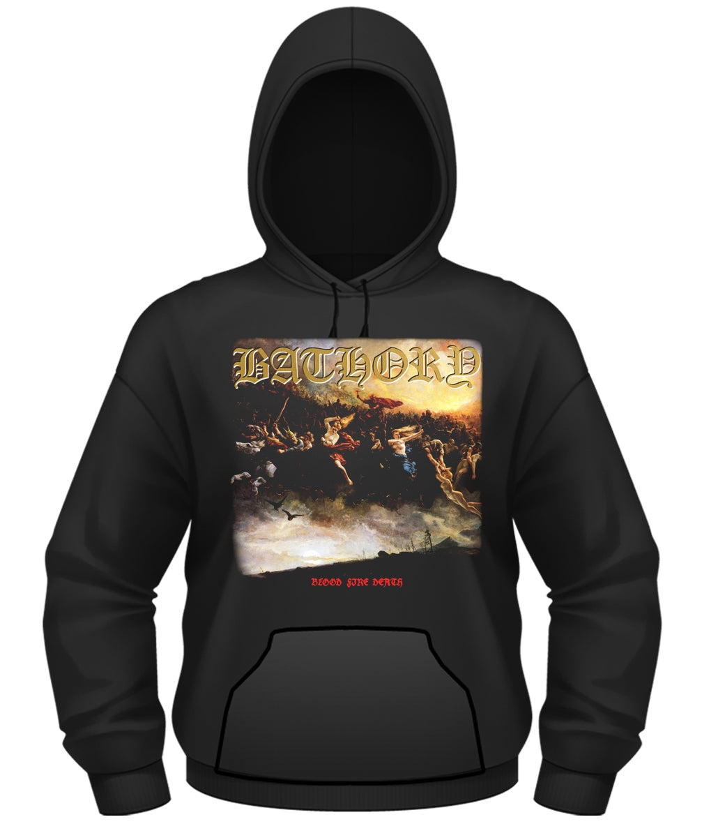 Bathory "Blood Fire Death" Pullover Hooded Sweatshirt