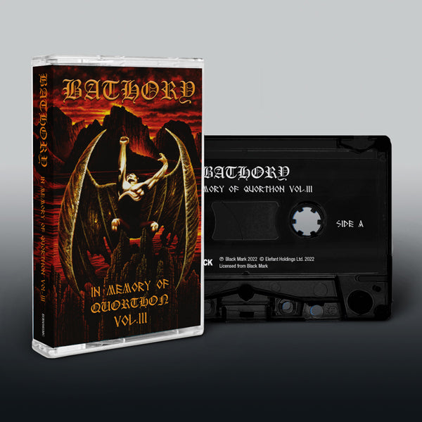 Bathory "In Memory Of Quorthon Vol. 3" Cassette Tape