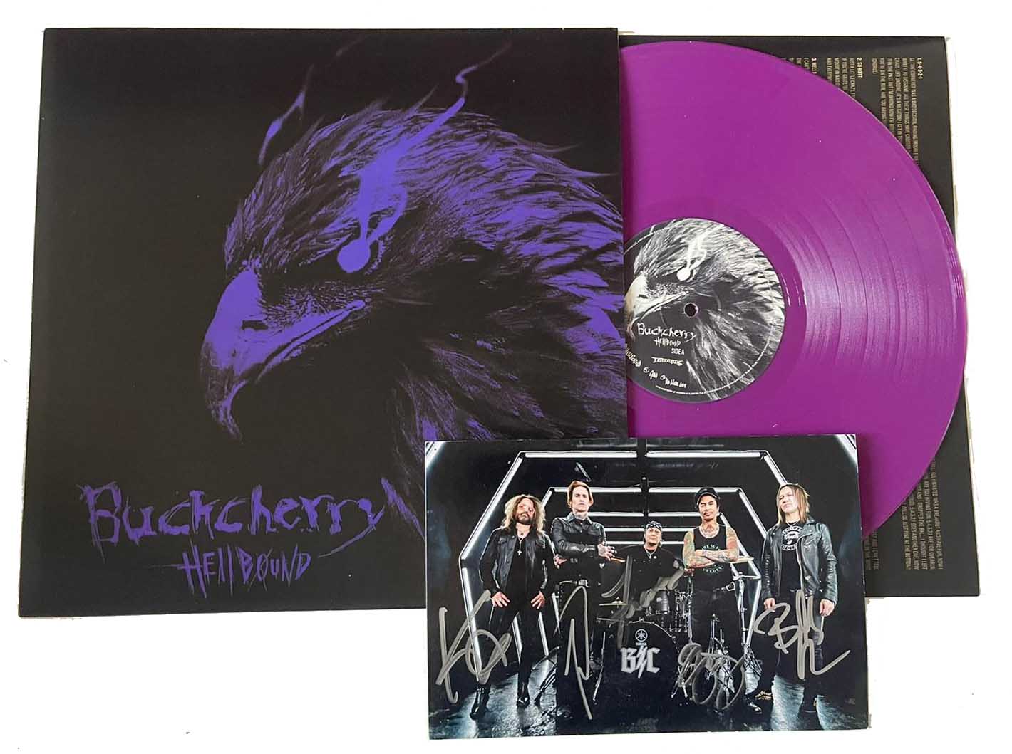 Buckcherry "Hellbound" SIGNED Purple Vinyl w/ Unique Purple Cover