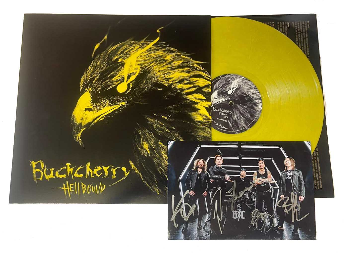 Buckcherry "Hellbound" SIGNED Yellow Vinyl w/ Unique Yellow Cover