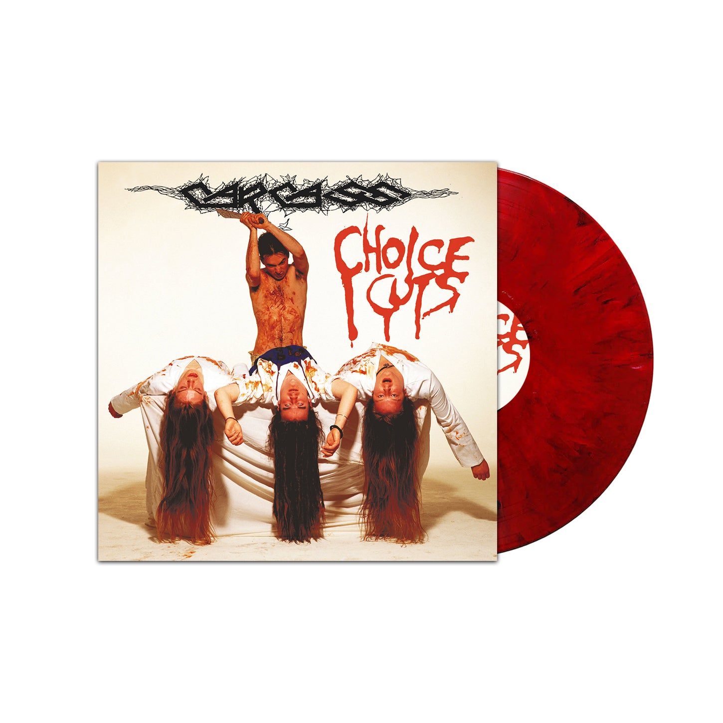 Carcass "Choice Cuts" Gatefold 2x12" Red / Black Marble Vinyl