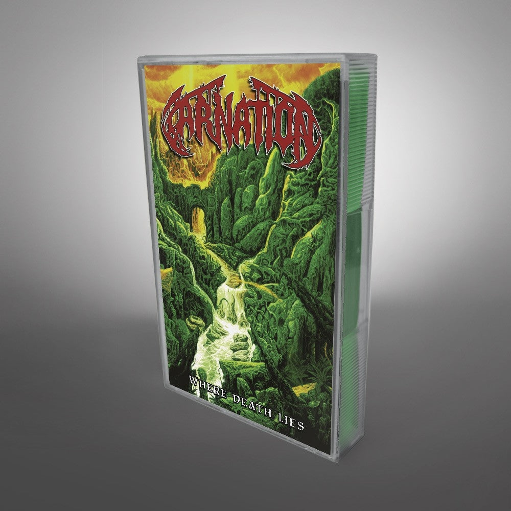 Carnation "Where Death Lies" Cassette Tape Earache Records Ltd
