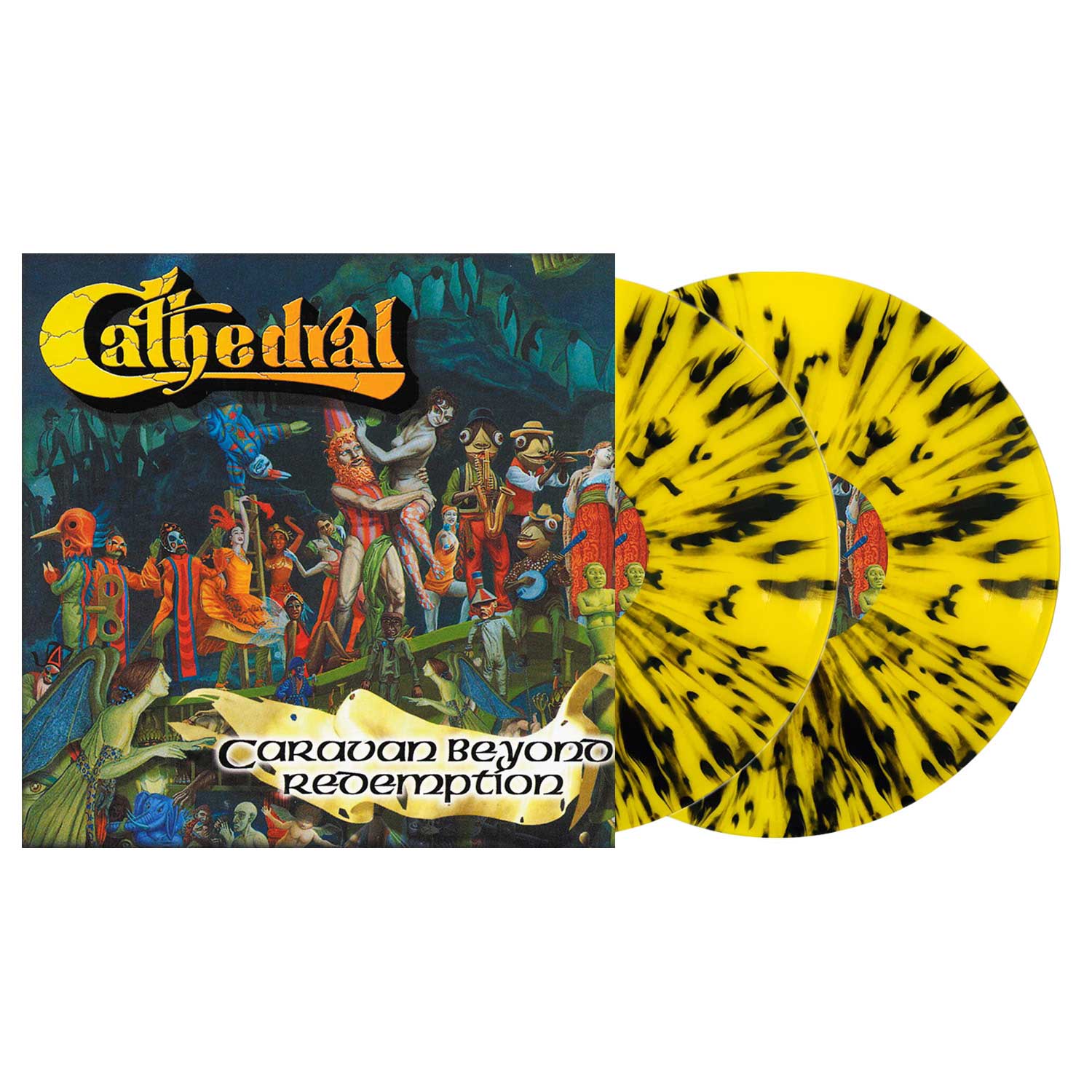 Cathedral "Caravan Beyond Redemption" Yellow & Black Splatter Vinyl (Ltd to 300)