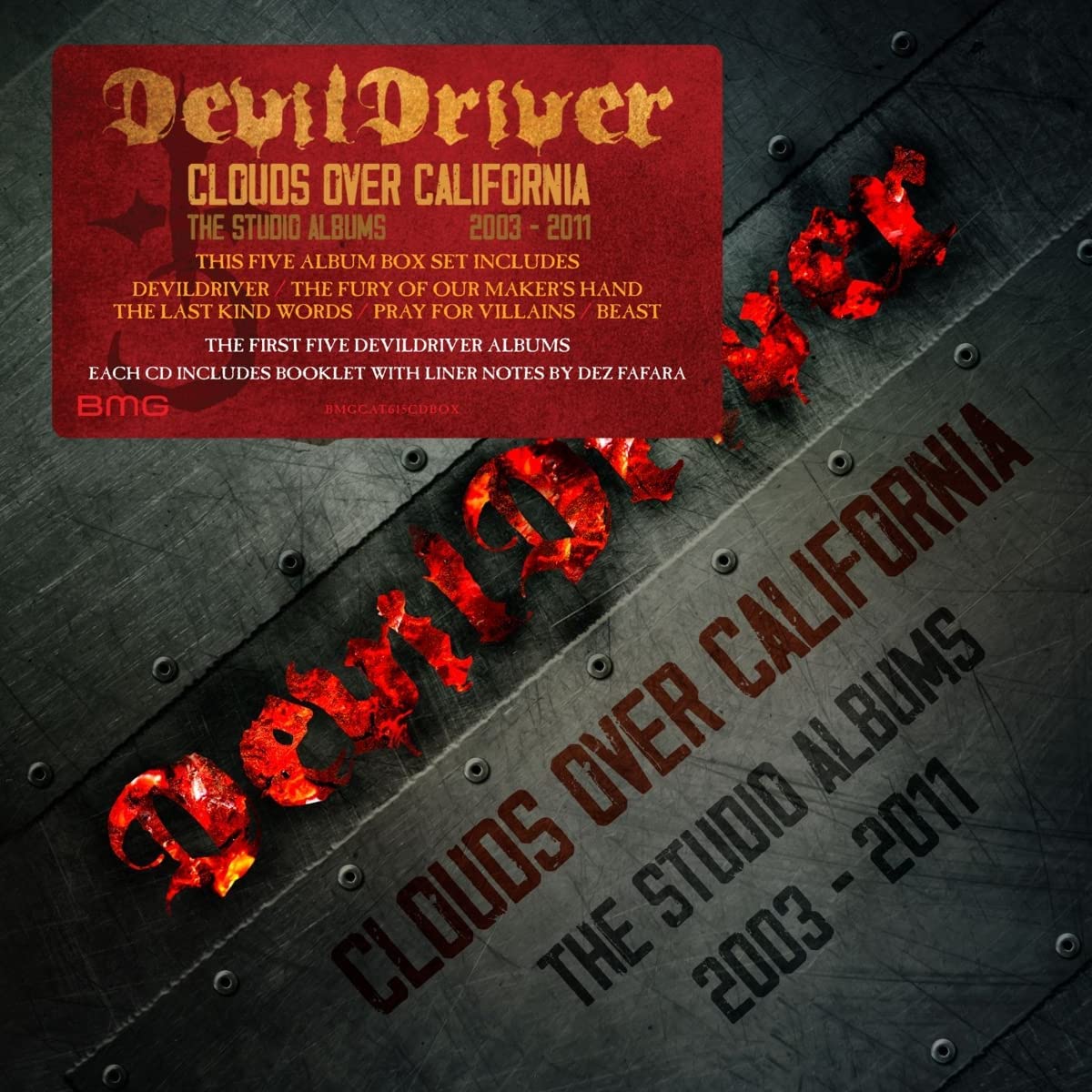 DevilDriver "Clouds Over California: The Studio Albums 2003-2011" 5 CD Box Set