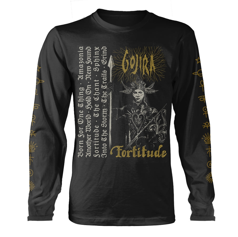 Gojira "Fortitude Tracklist" Organic Long Sleeve T shirt